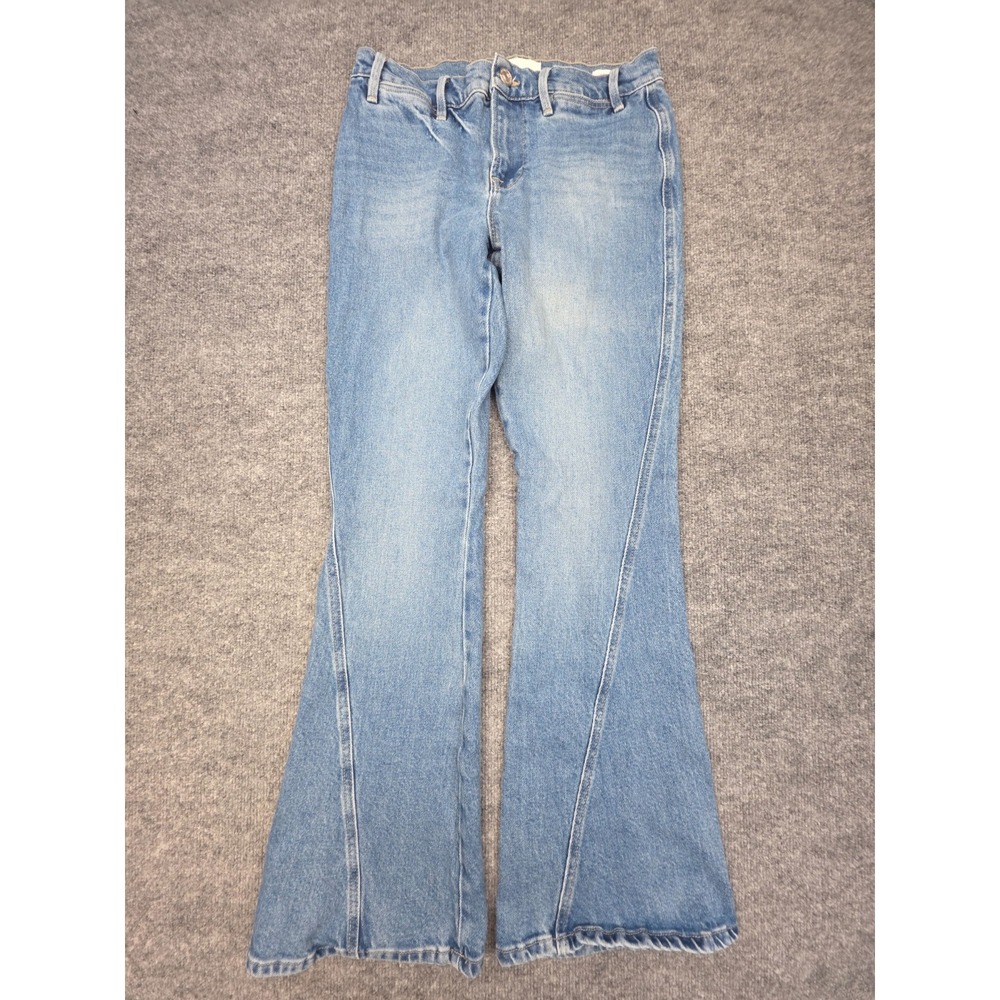 Frame Jeans Le Pixie High Flare Women's Size 28 Blue Stretch Bootcut Flare